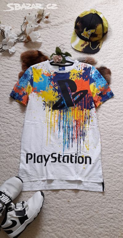 Playstation bavlněné pestré tričko
